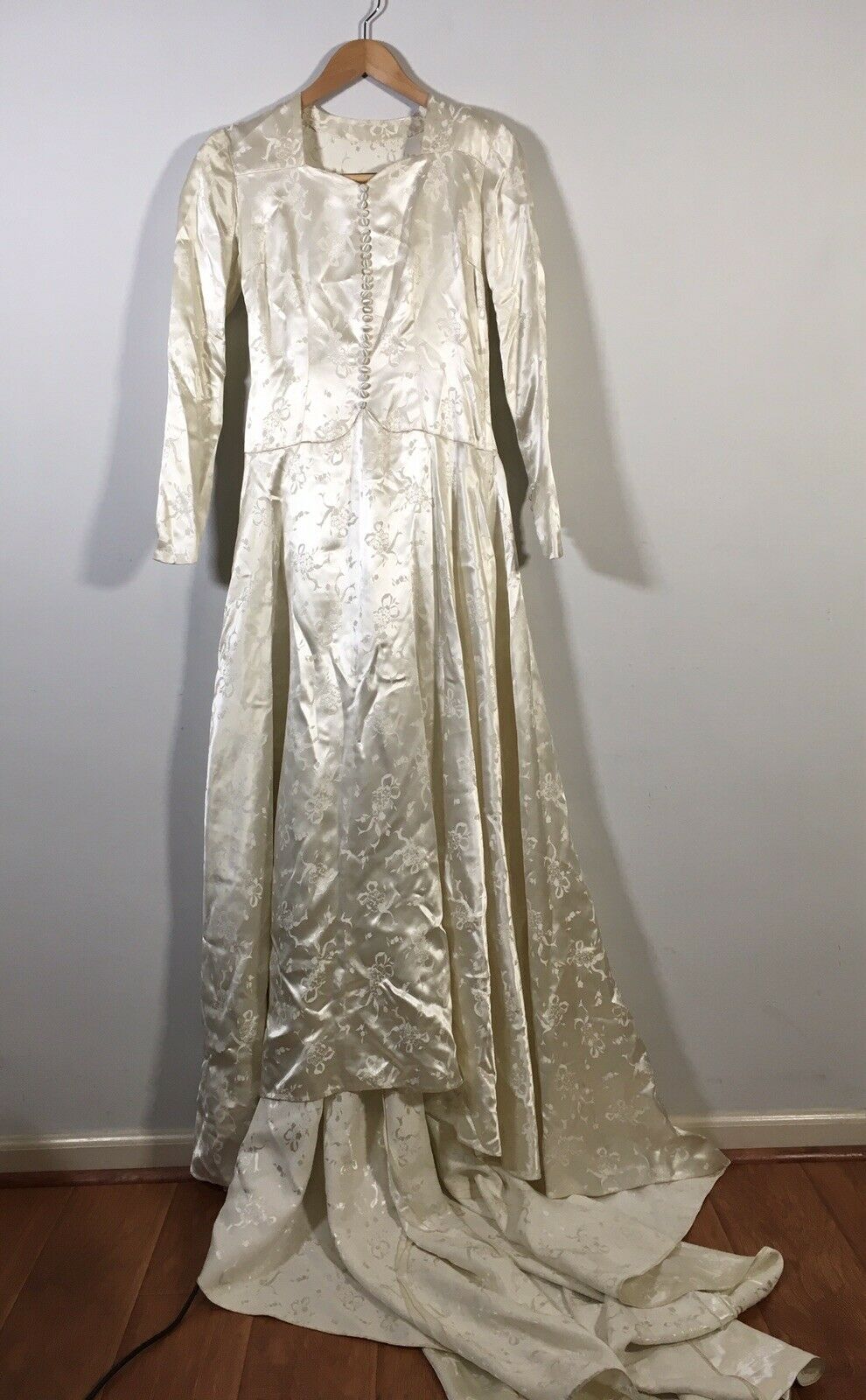 Antique 1930’s Silk Satin Wedding Dress